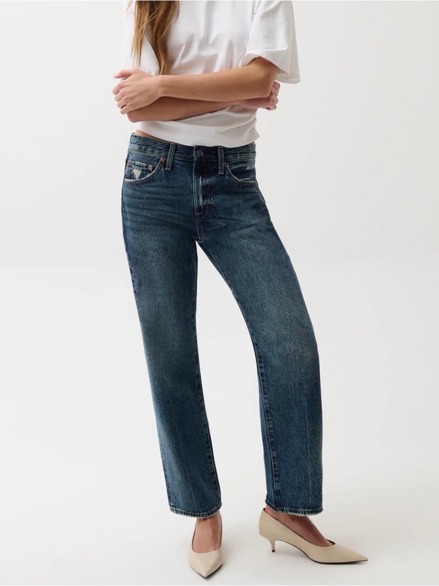 Pistola Mid-Rise Bowed Straight Lexi, Artisan, Size 25, Nwt